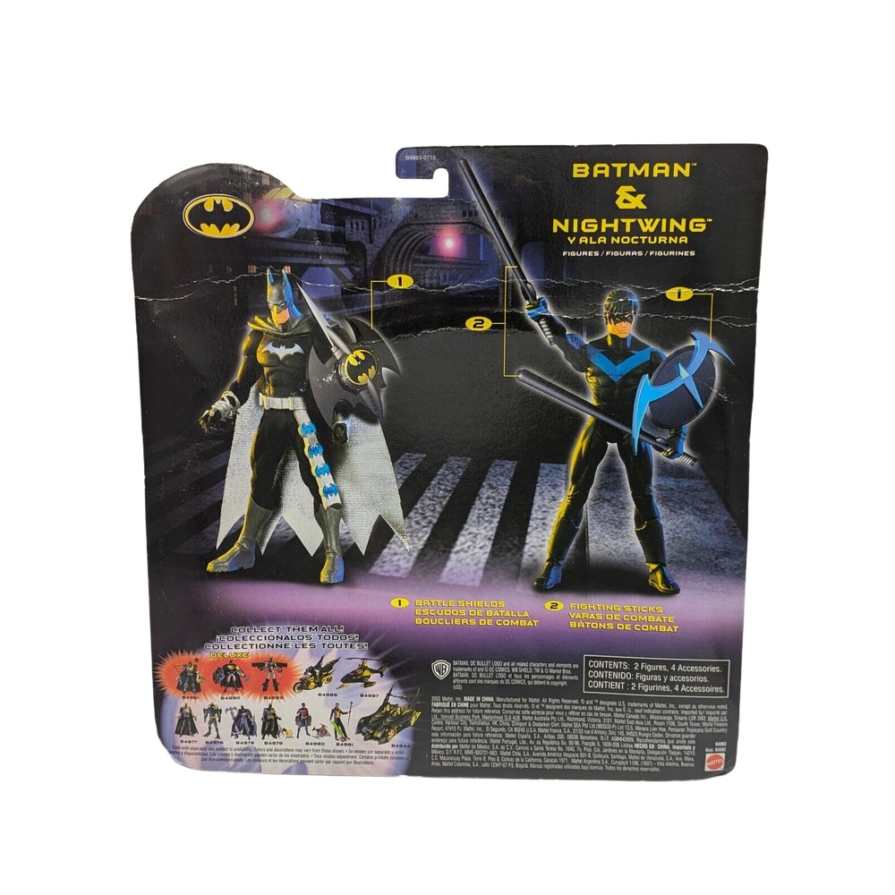 Vintage Mattel By Teen‎ Titans 'Batman & Nighwing' DC 6" Action Figure Pack Of 2 - Picture 2 of 6